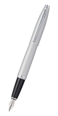 Calais™ Satin Chrome Stainless Steel Fine Nib Fountain Pen