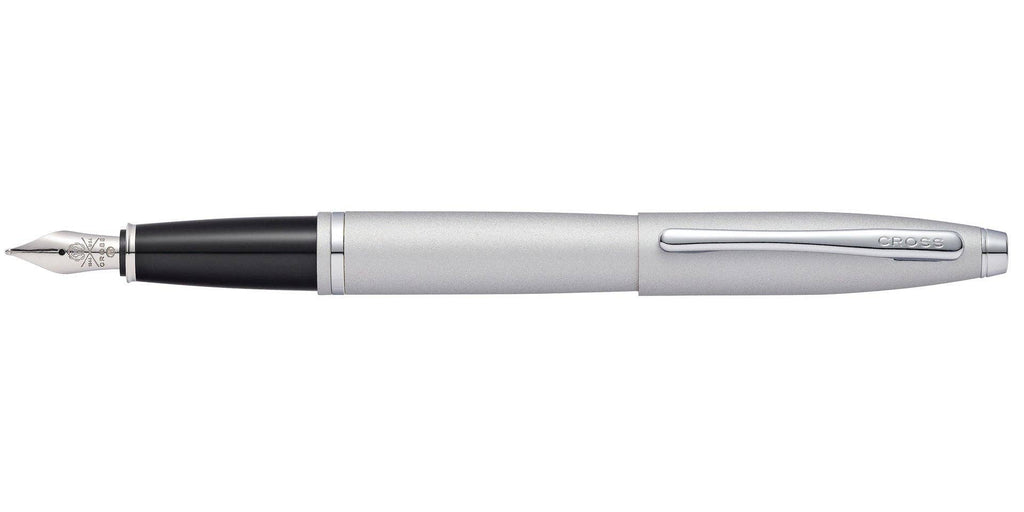 Calais™ Satin Chrome Stainless Steel Fine Nib Fountain Pen