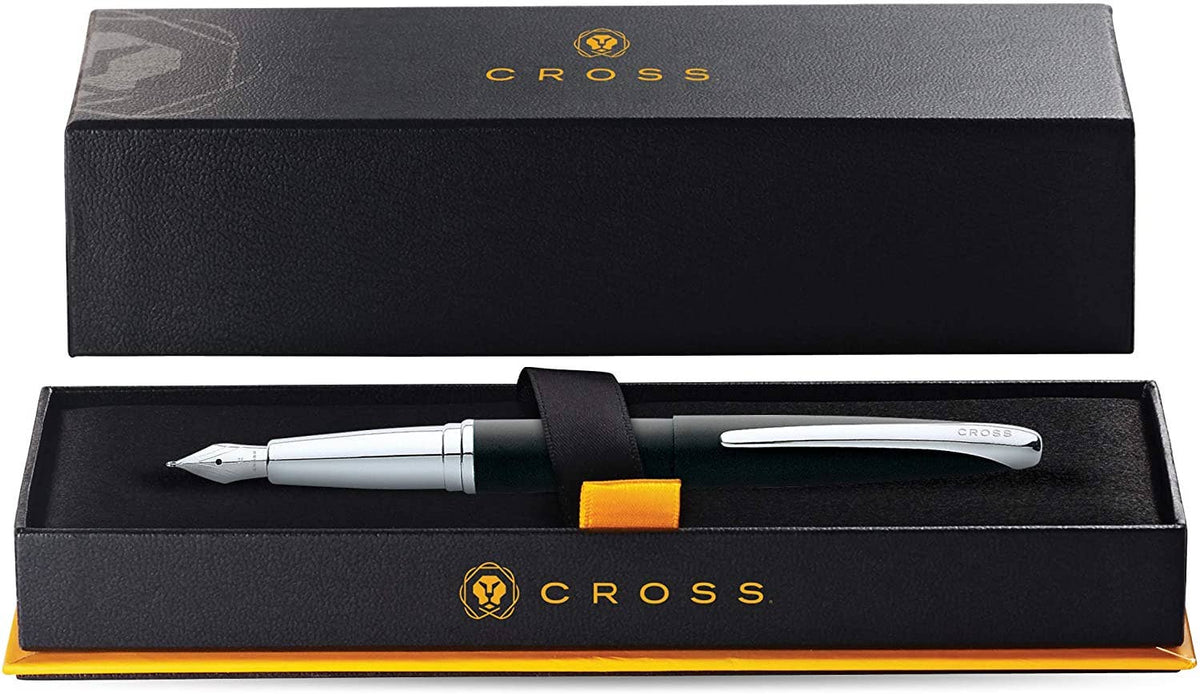 ATX® Basalt Black Stainless Steel Fine Nib Fountain Pen