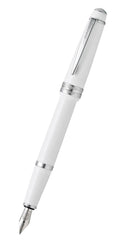 Bailey Light™ Polished White Resin Fine Nib Fountain Pen
