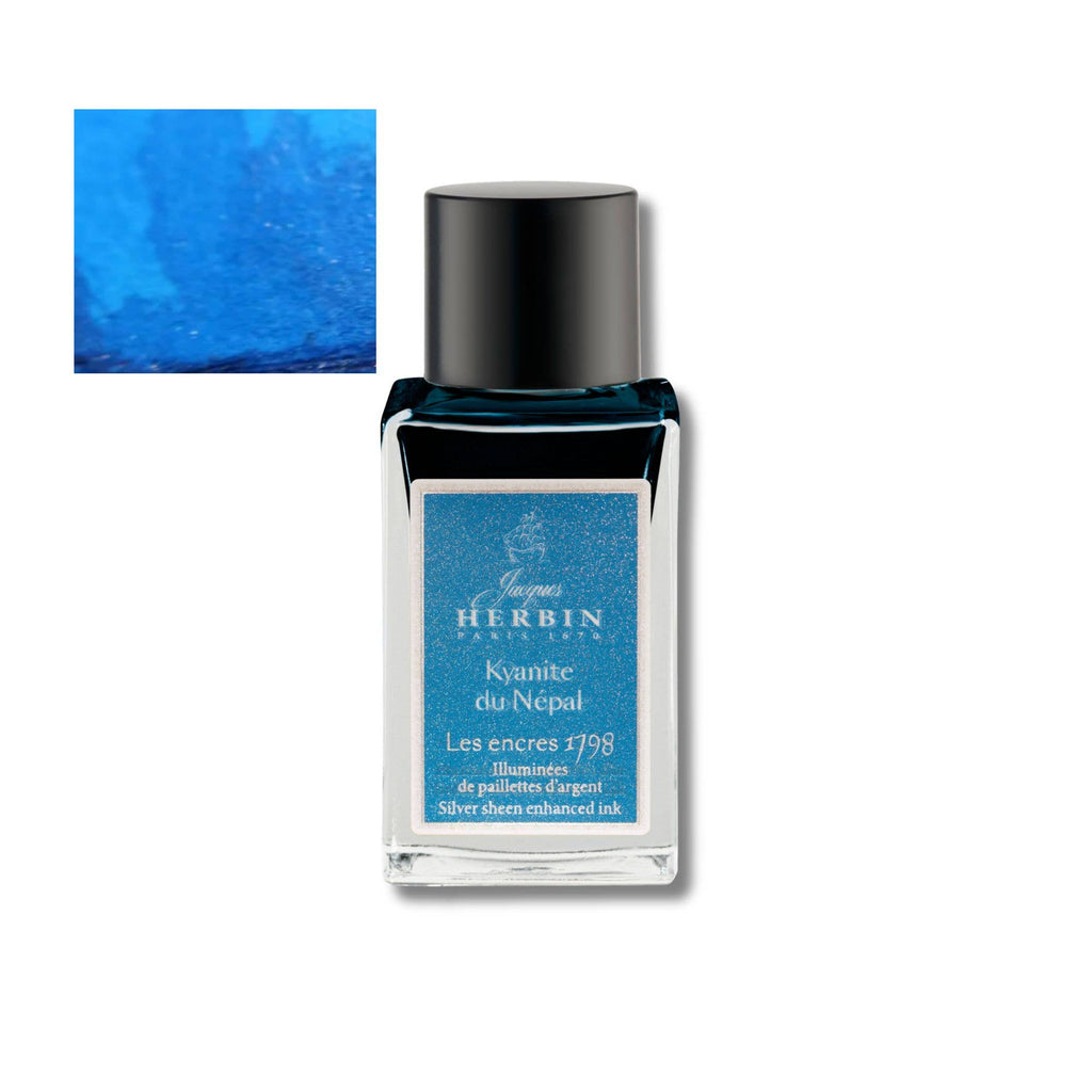 NEW!  Herbin 1798 Anniversary Inks w/ Silver Shimmer - 15ml