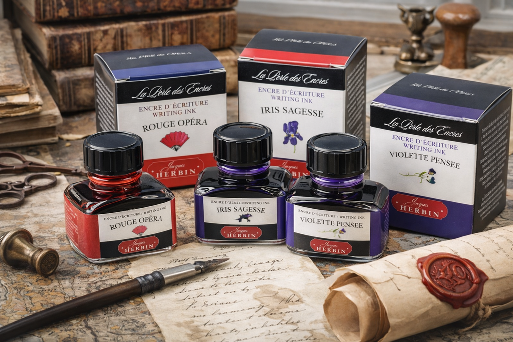 Herbin Fountain Pen Ink 30ml Bottle -40 Colors