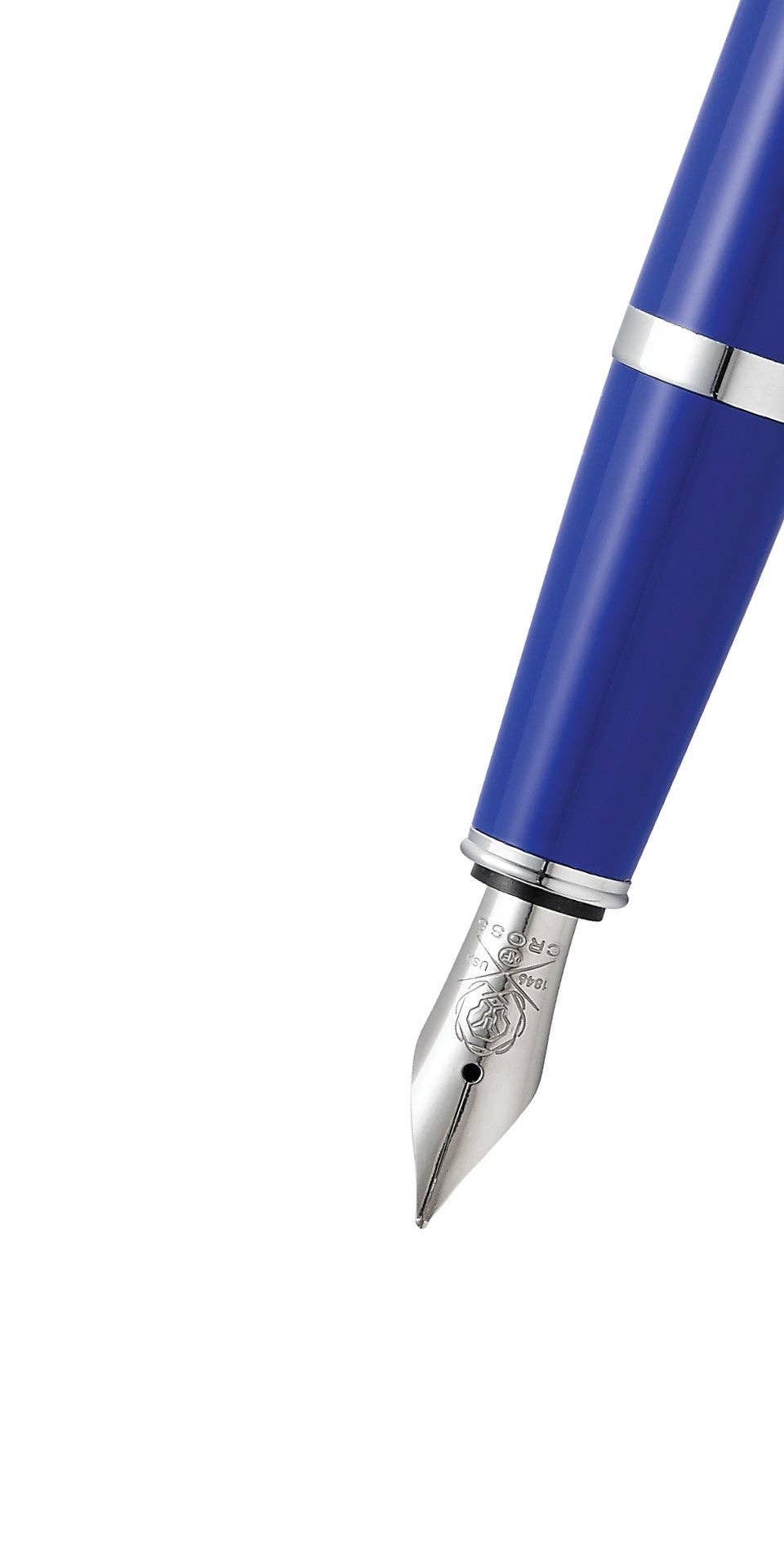 Bailey Light™ Polished Blue Resin Fine Nib Fountain Pen