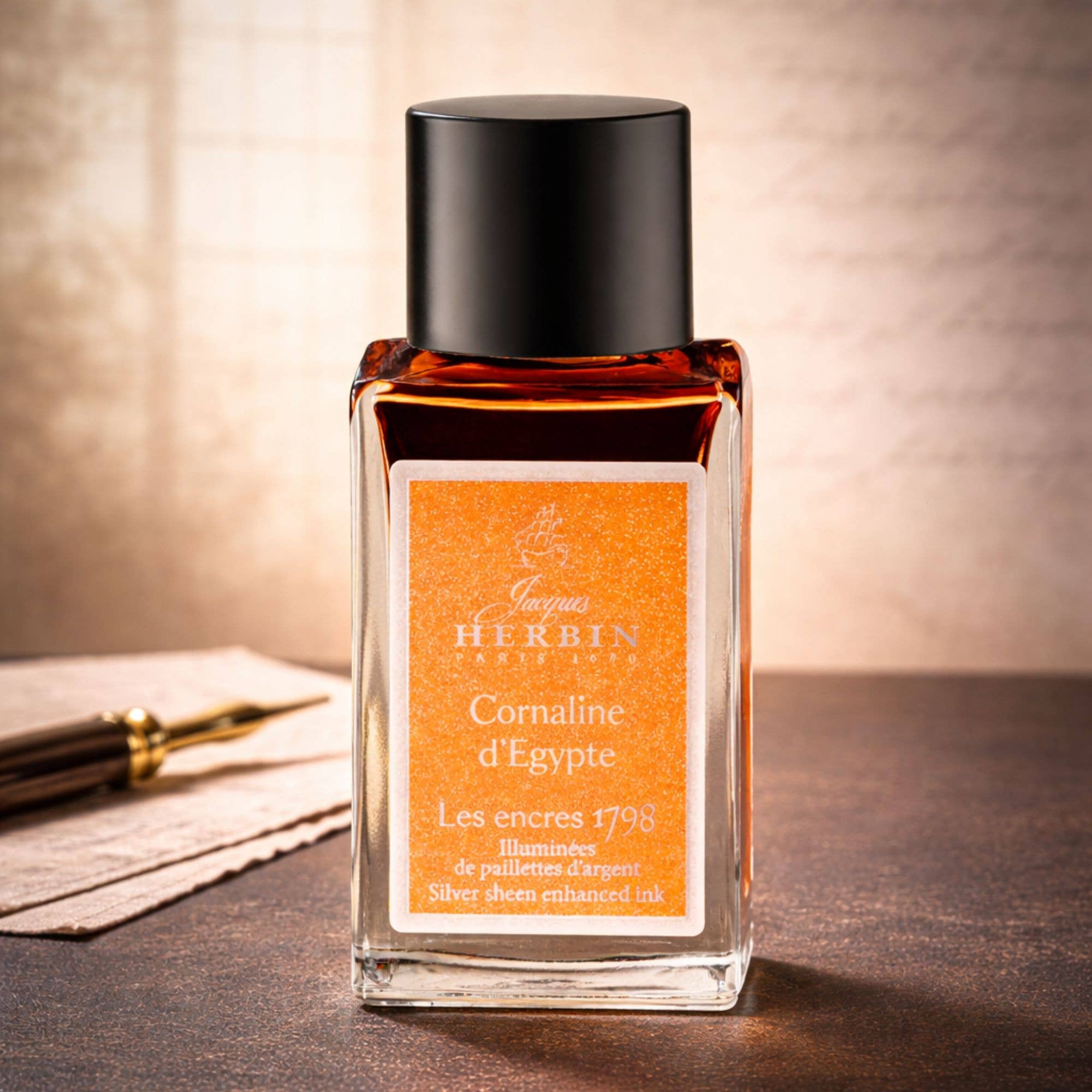 NEW!  Herbin 1798 Anniversary Inks w/ Silver Shimmer - 15ml