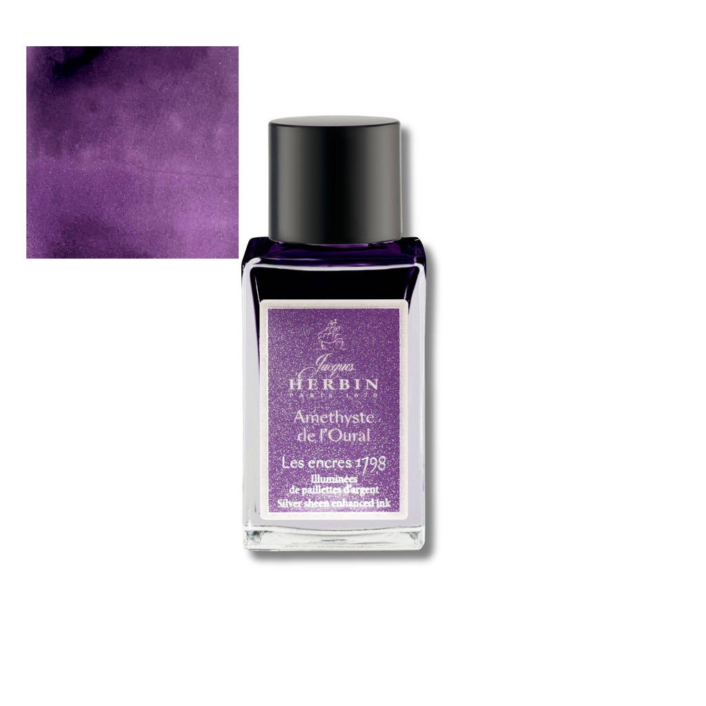 NEW!  Herbin 1798 Anniversary Inks w/ Silver Shimmer - 15ml