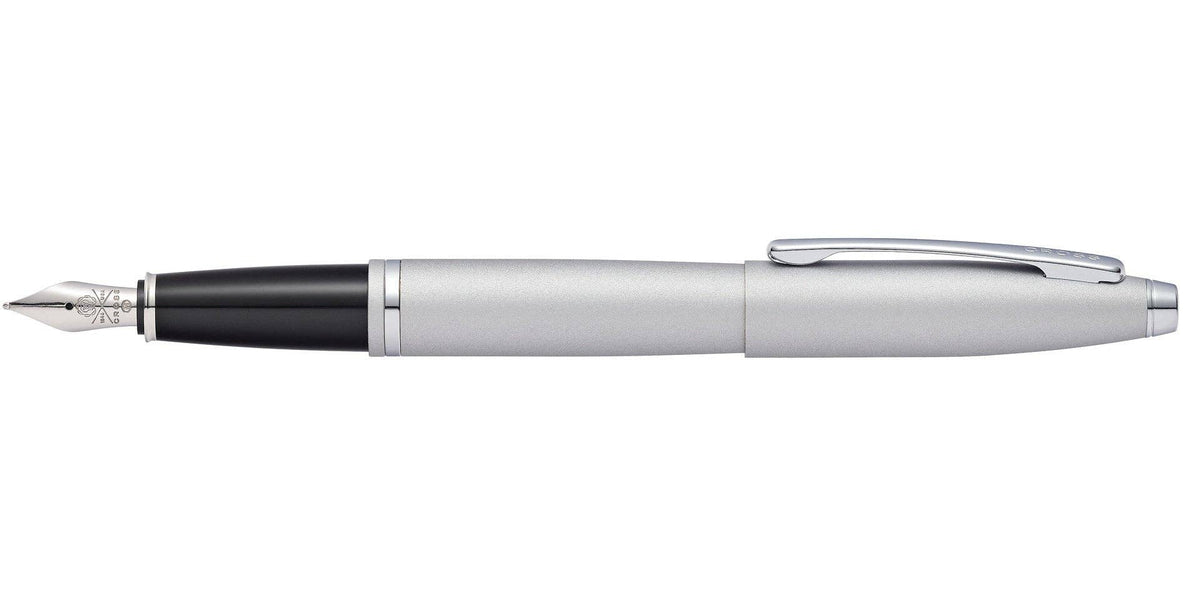 Calais™ Satin Chrome Stainless Steel Fine Nib Fountain Pen