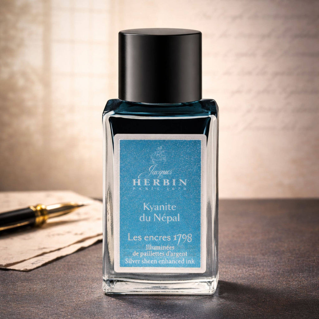 NEW!  Herbin 1798 Anniversary Inks w/ Silver Shimmer - 15ml