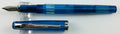 Noodler's Nib Creaper flex fountain pen in Hudson Bay Fathom, uncapped with cap alongside